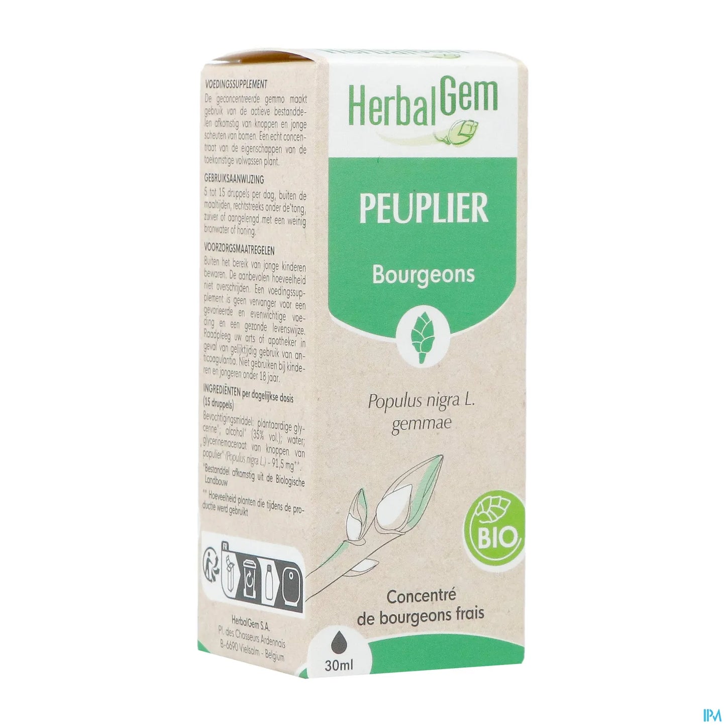 Organic Poplar Bud Macerate 30 mL