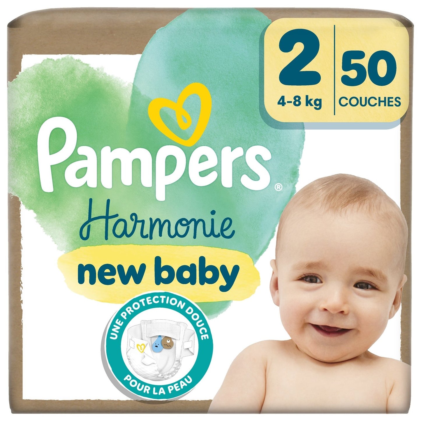 Harmonie New Baby Size 2 50 Units (4-8 kg)
