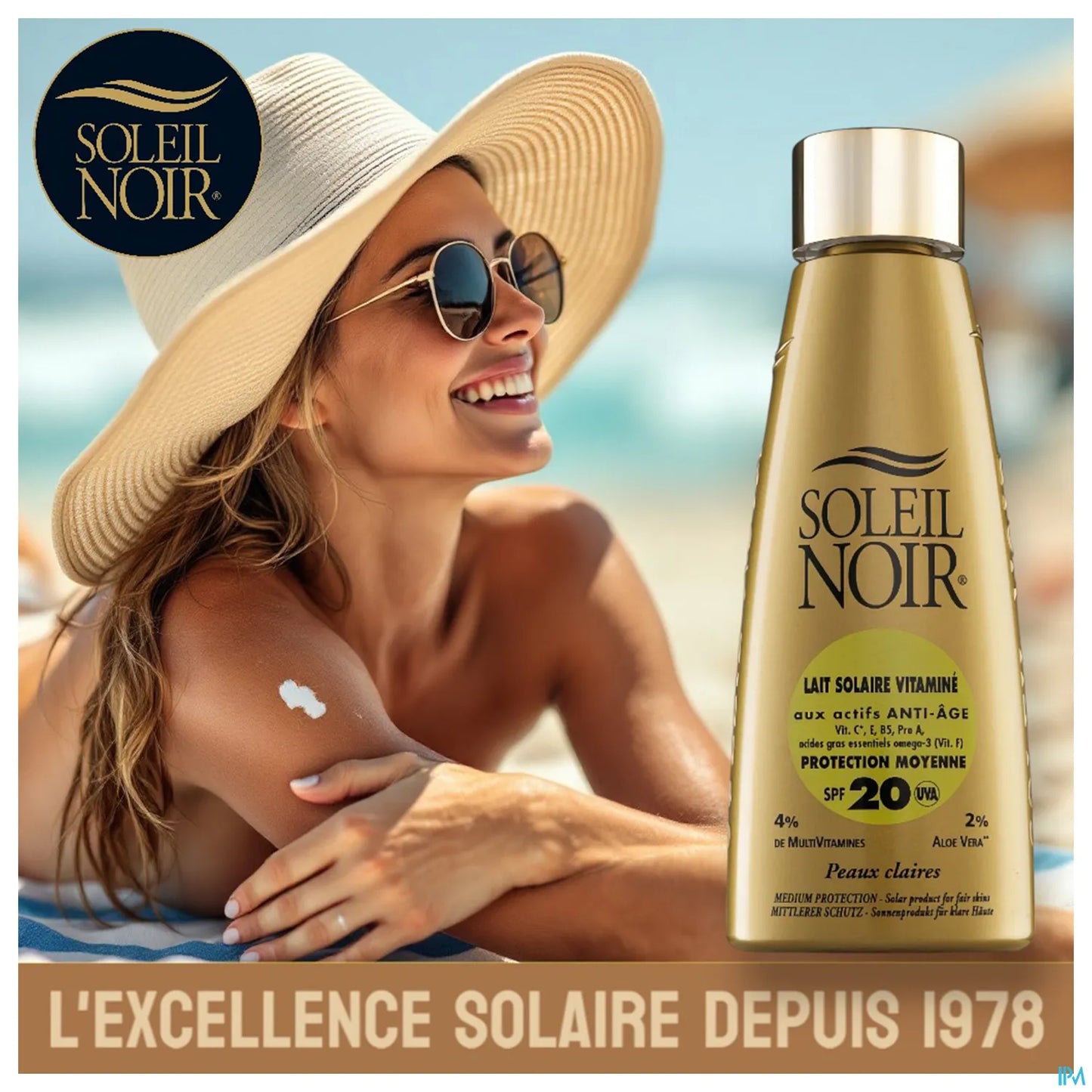 Lait Solaire Vitamine Ip 20 Protection Moyenne 150ml