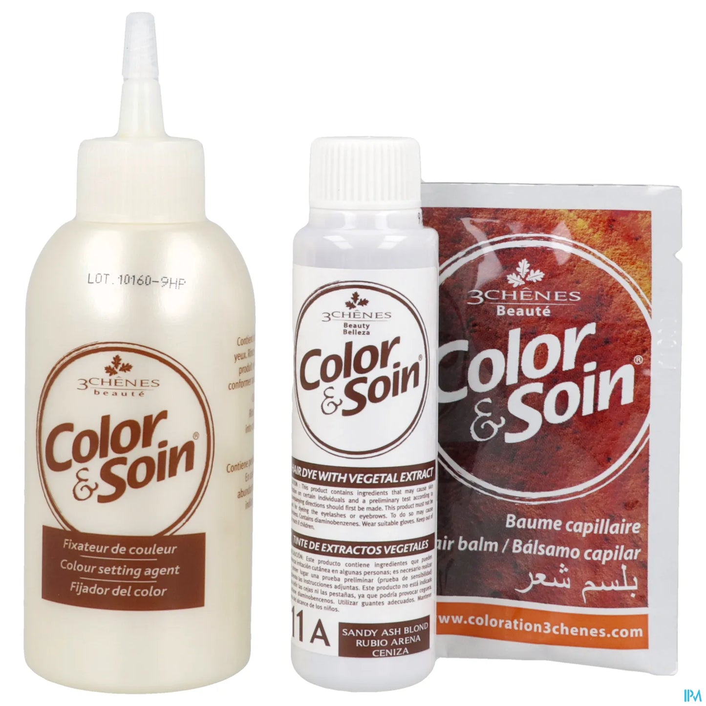 3 Chênes Color & Soin 11A Blond Sable Cendre