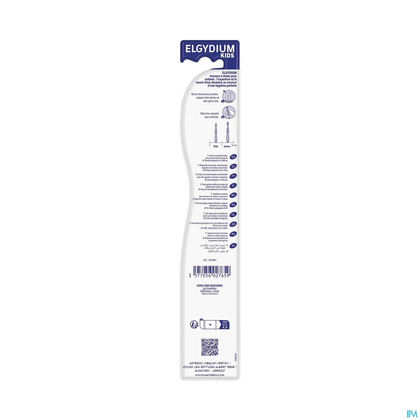 Kids Asterix Toothbrush 2-6 Years