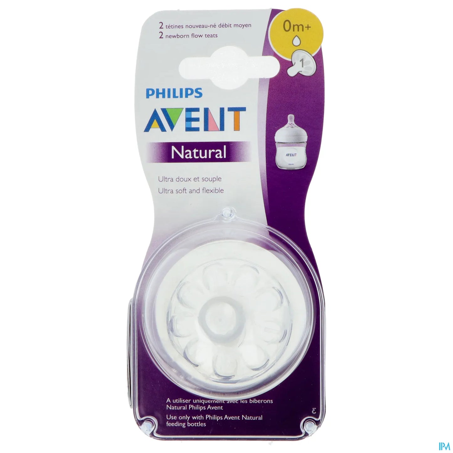 Philips Avent Natural Medium Flow Newborn Teats 0m+ X2
