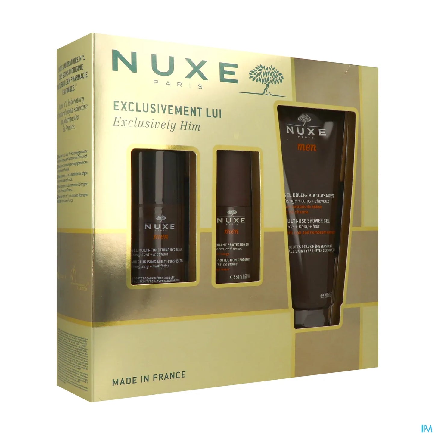 Coffret Homme Trio 50 mL 200 mL 50 mL