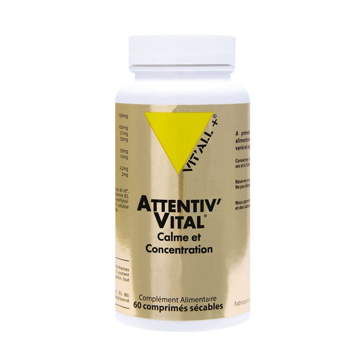 Attentiv'Vital Calme Et Concentration x 60 Comprimés