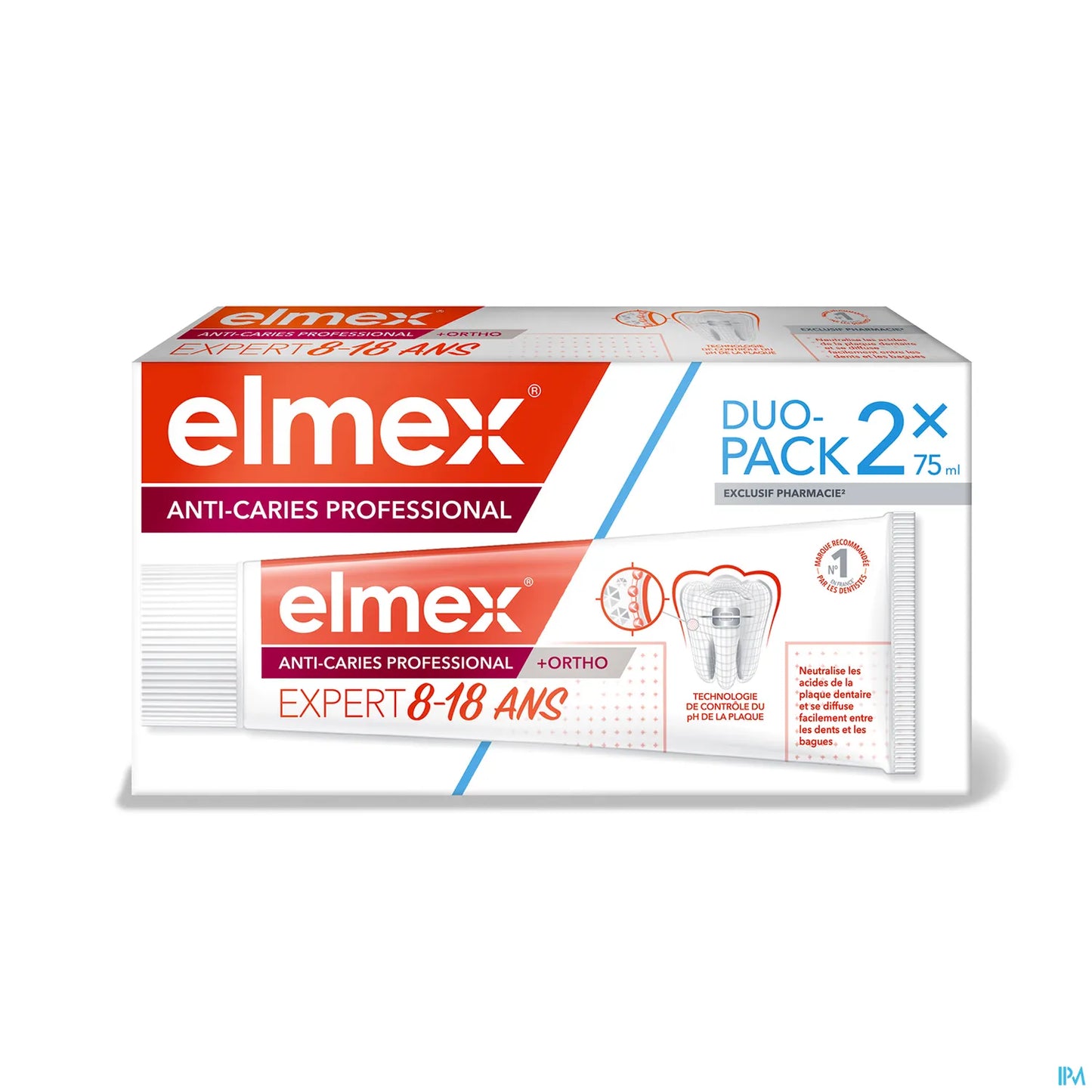 Dentifrice Anti-Caries Professional Junior 2 x 75 ml