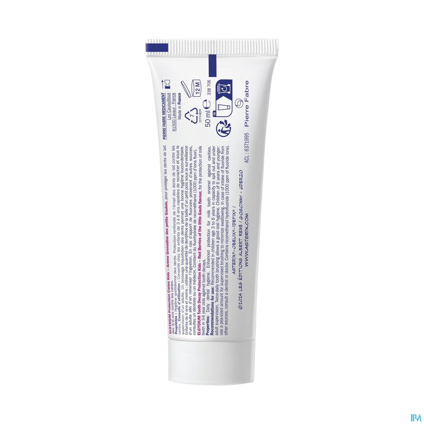 Kids Astérix Dentifrice Arôme Grenadine 50ml