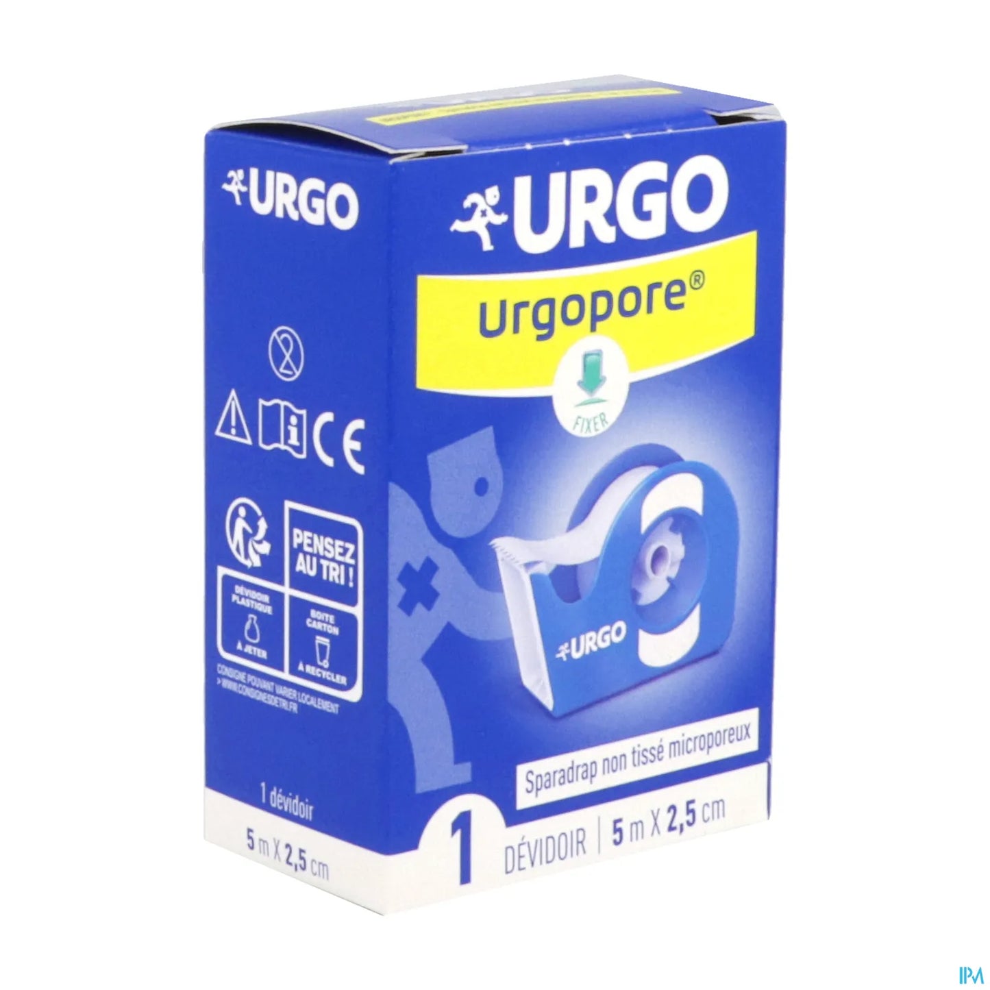 Sparadrap Microporeux 2,5 cm x 5 m Dévidoir