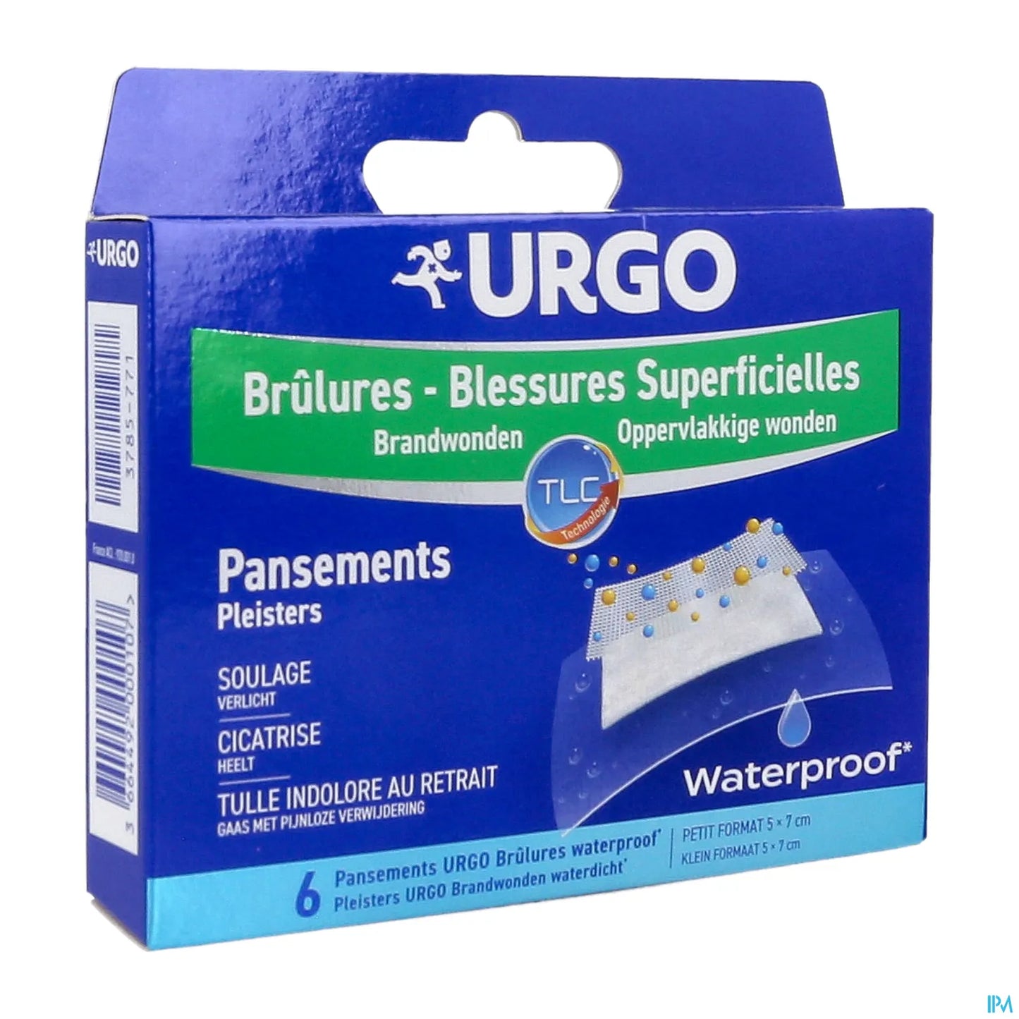 Brûlures Et Blessures Superficielles 5 cm x 7 cm Boîte de 6