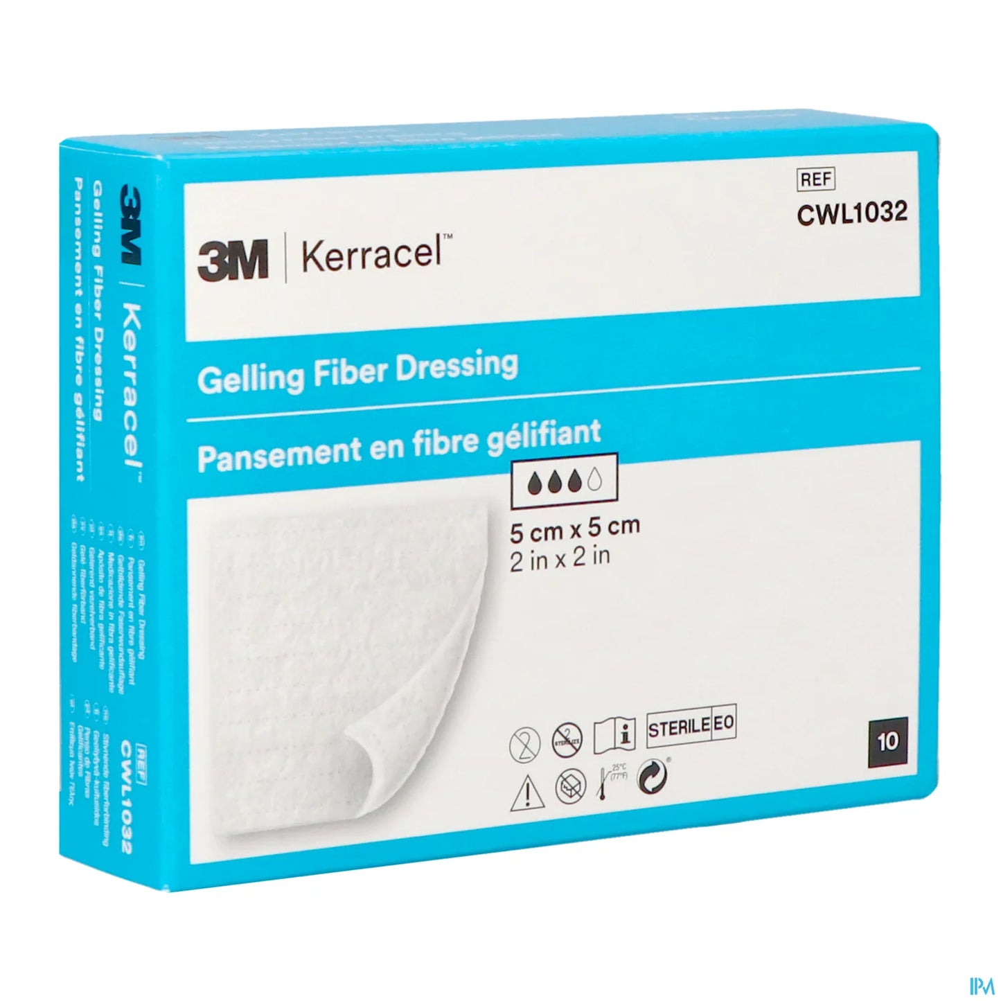 Kerracel Pansement Fibres Gélifiantes 5x5 cm 10 unités