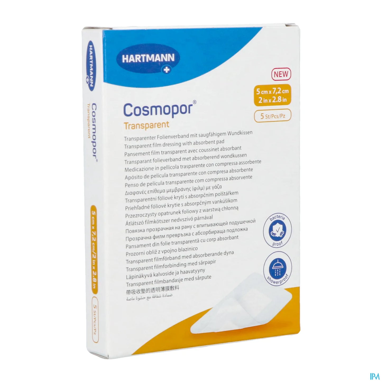 Cosmopor Transparent 5 x 7,2 cm Boîte de 5