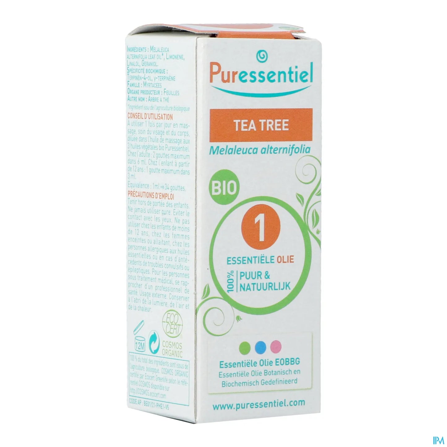 Olio essenziale di Tea Tree Melaleuca Alternifolia biologico 10 ml