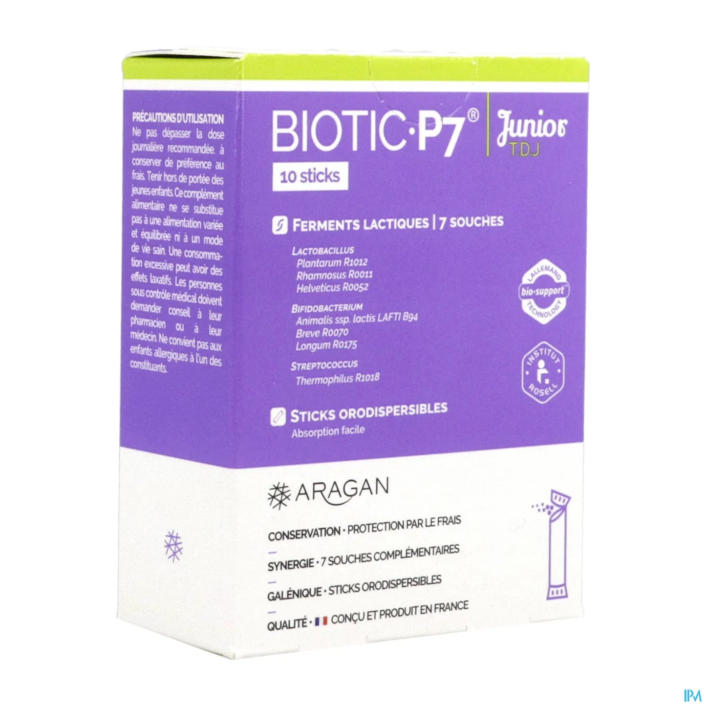 Biotic P7 Junior Boîte de 10 Sticks