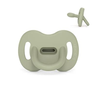 Reversible Anatomical All Silicone Pacifier 6-18m Petrol Green