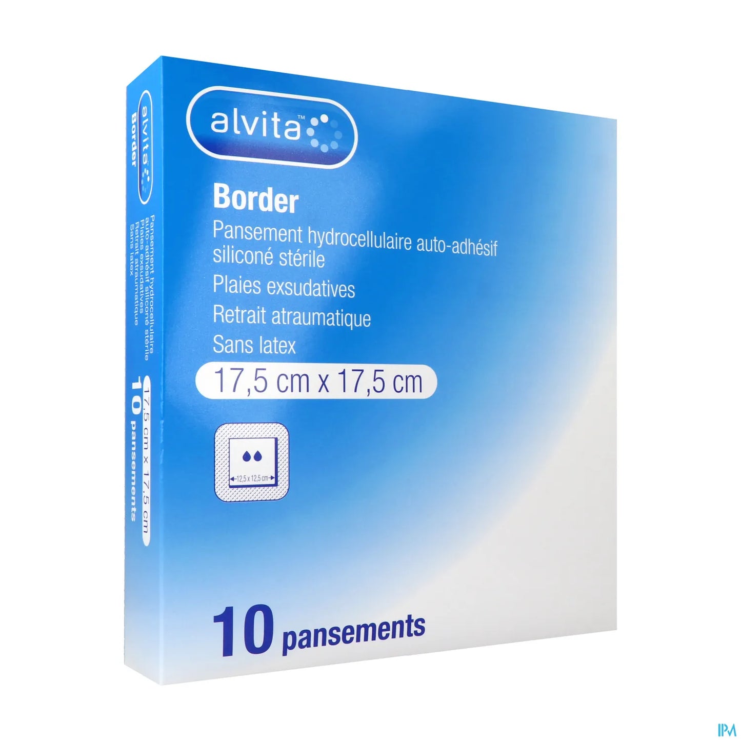 Pansement Hydrocellulaire Bord 17,5x17,5 cm 16 unités
