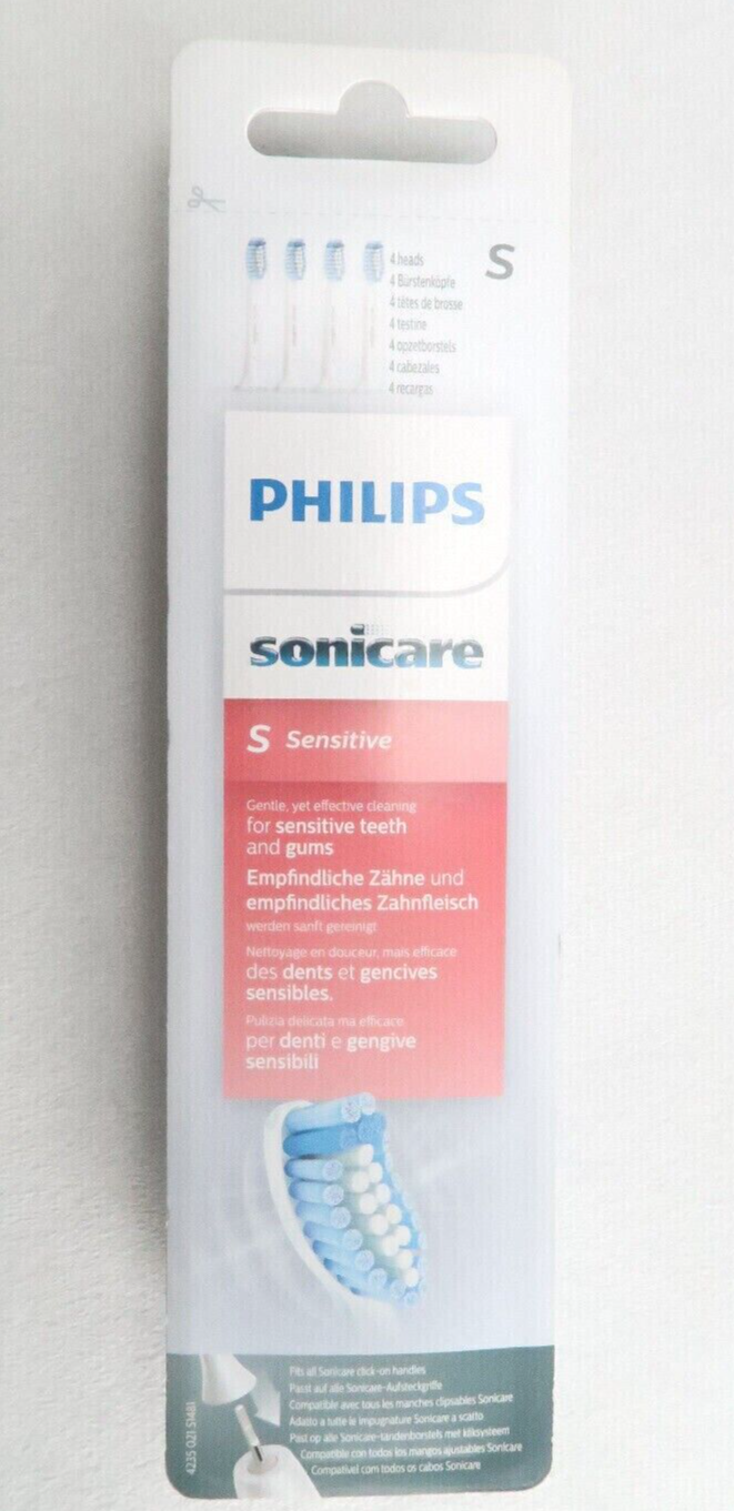 Testine per spazzolino Philips Sonicare Sensitive HX6054/07 - Confezione da 4