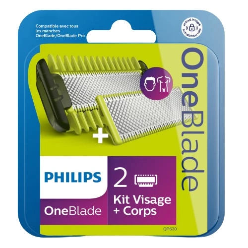 OneBlade QP620/50 Kit Visage + Corps 2 Lames