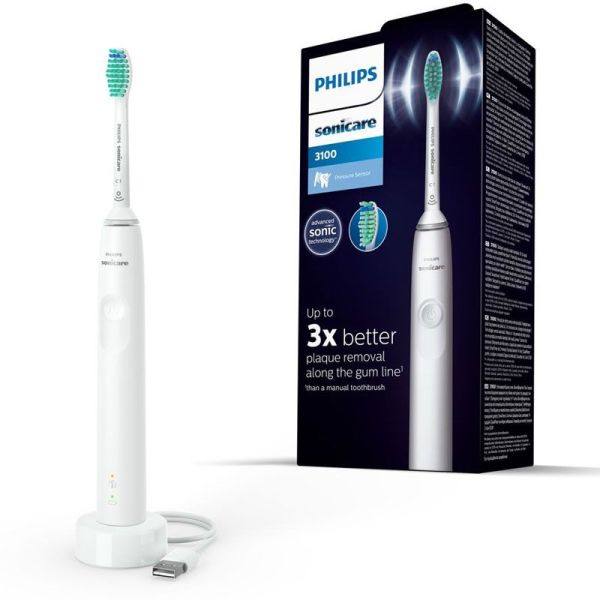 Philips Sonicare 3100 Series HX3671/13 Sonic Electric Toothbrush White