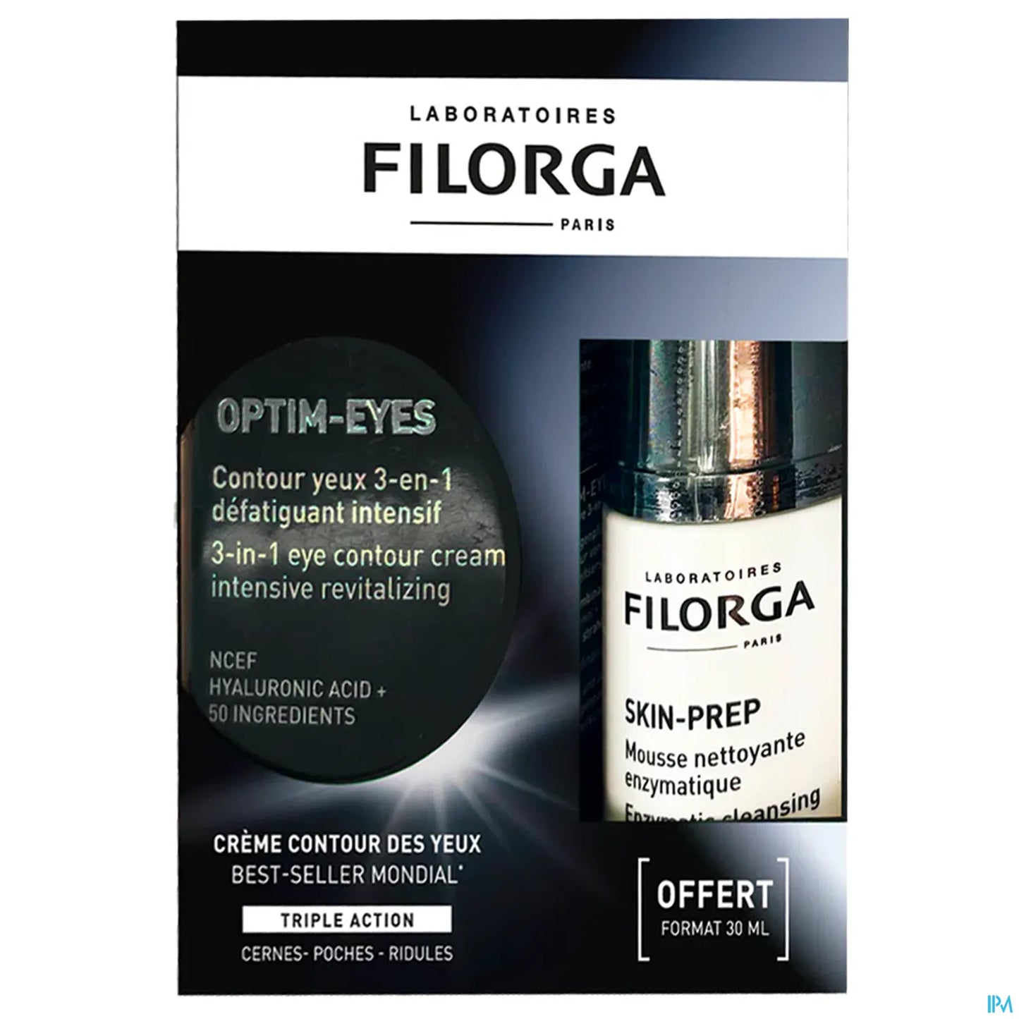 Optim Eyes 3-in-1 Eye Contour Cream 15 ml Free Foam Set