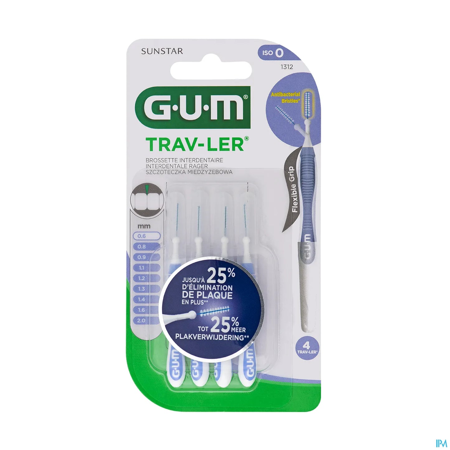 Travler Brossettes Interdentaires 0,6 mm Boîte de 4