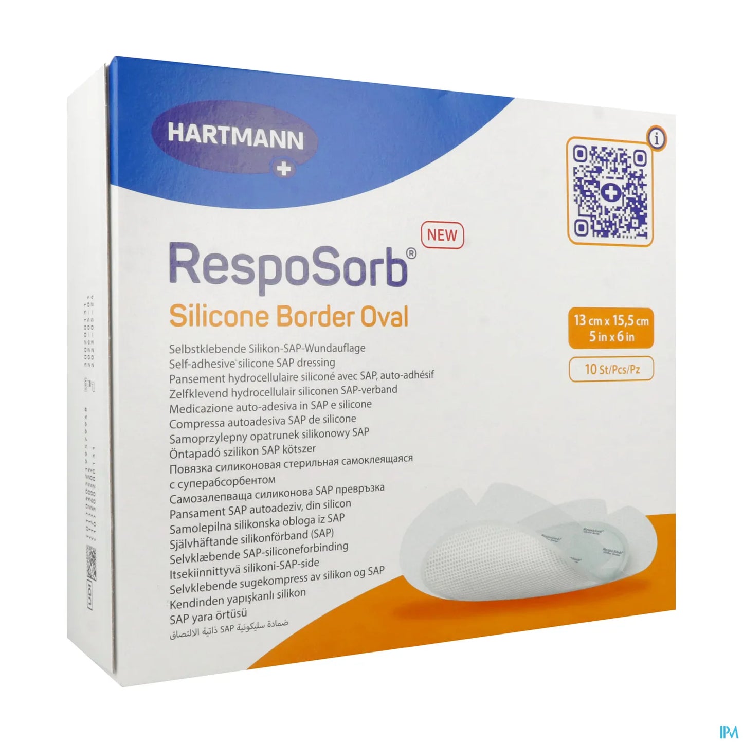 RespoSorb Silicone Border 13 x 15,5 cm boîte de 10