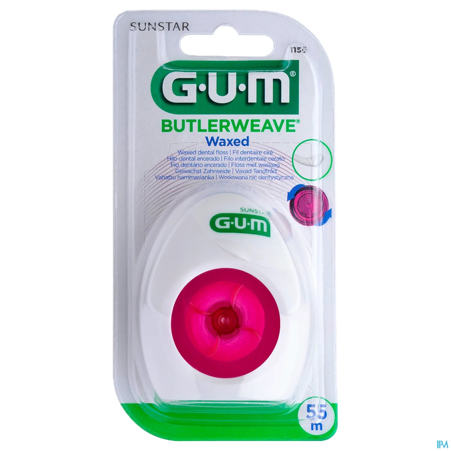 Filo interdentale cerato Sunstar GUM Butlerweave 55 m