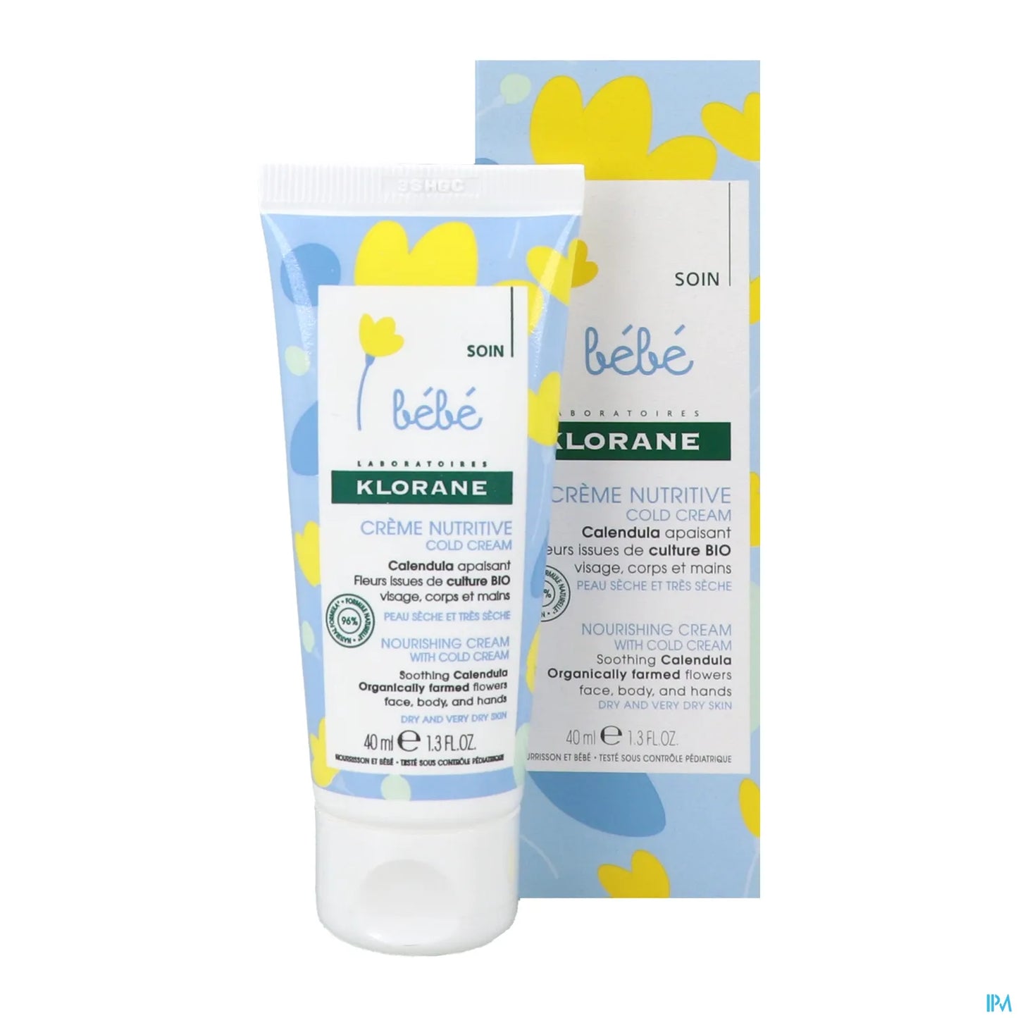 Bébé Crème Nutritive Au Cold Cream & Calendula 40 ml