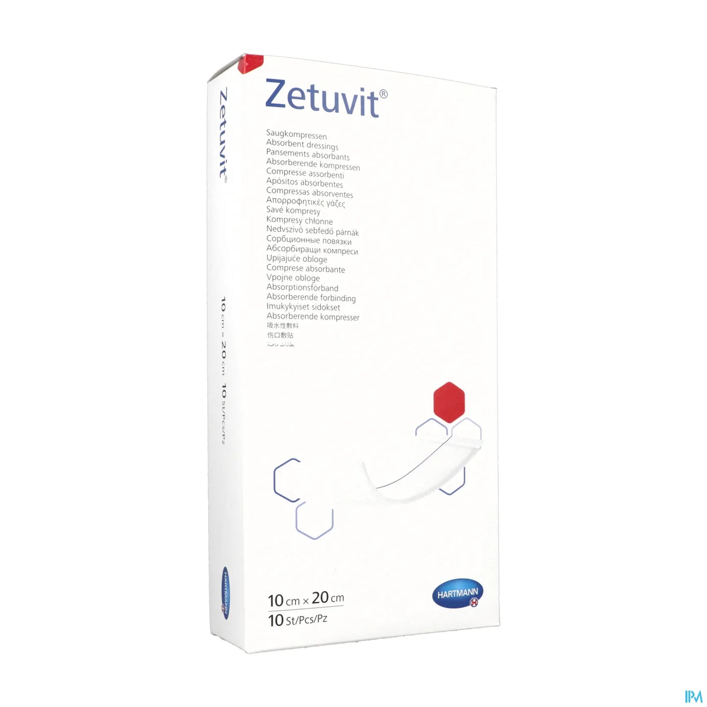 Panses Zetuvit 10x20 cm Boîte de 10