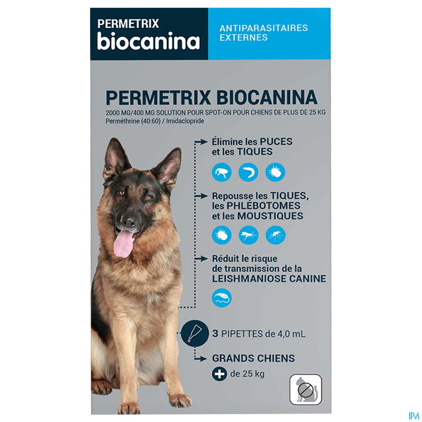 Permetrix Large Dogs 3 Pipettes of 4ml