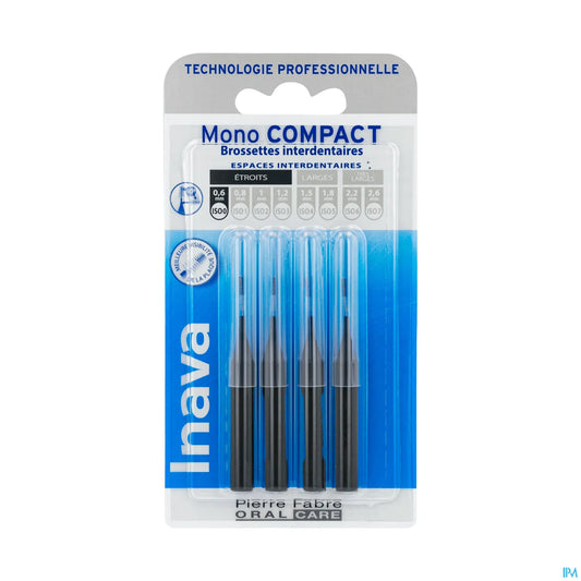 Pennello compatto Mono Blister nero 0,6 mm ISO0