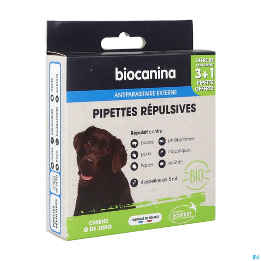 Pipette Répulsive Grand Chien 5 ml 4 unités