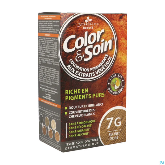 3 Chênes Color &amp; Soin Biondo Dorato 7G - Colorazione Permanente 1 confezione
