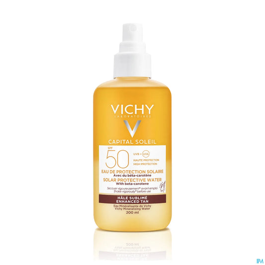 Capital Soleil Eau de Protection Solaire Luminosité SPF50 200ml