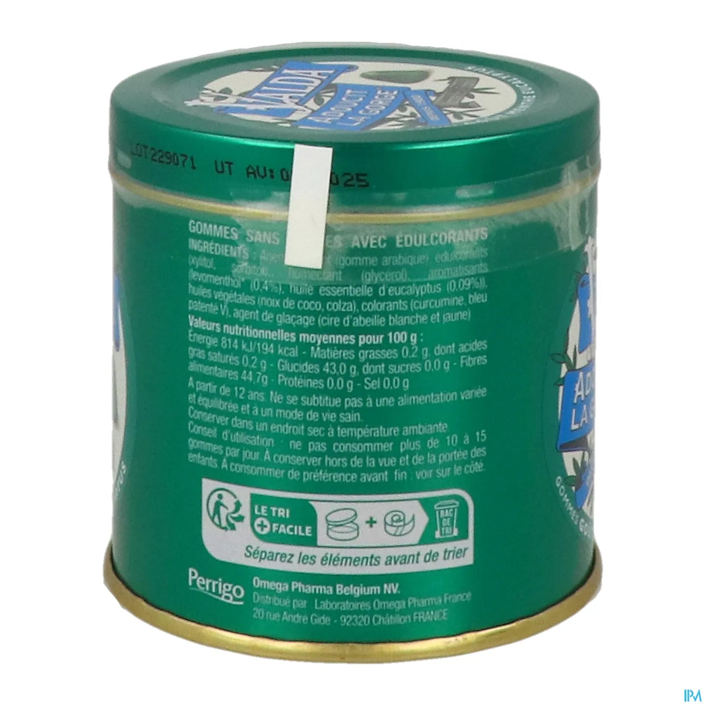 Gomme da masticare senza zucchero Valda al gusto di menta ed eucalipto 140 g