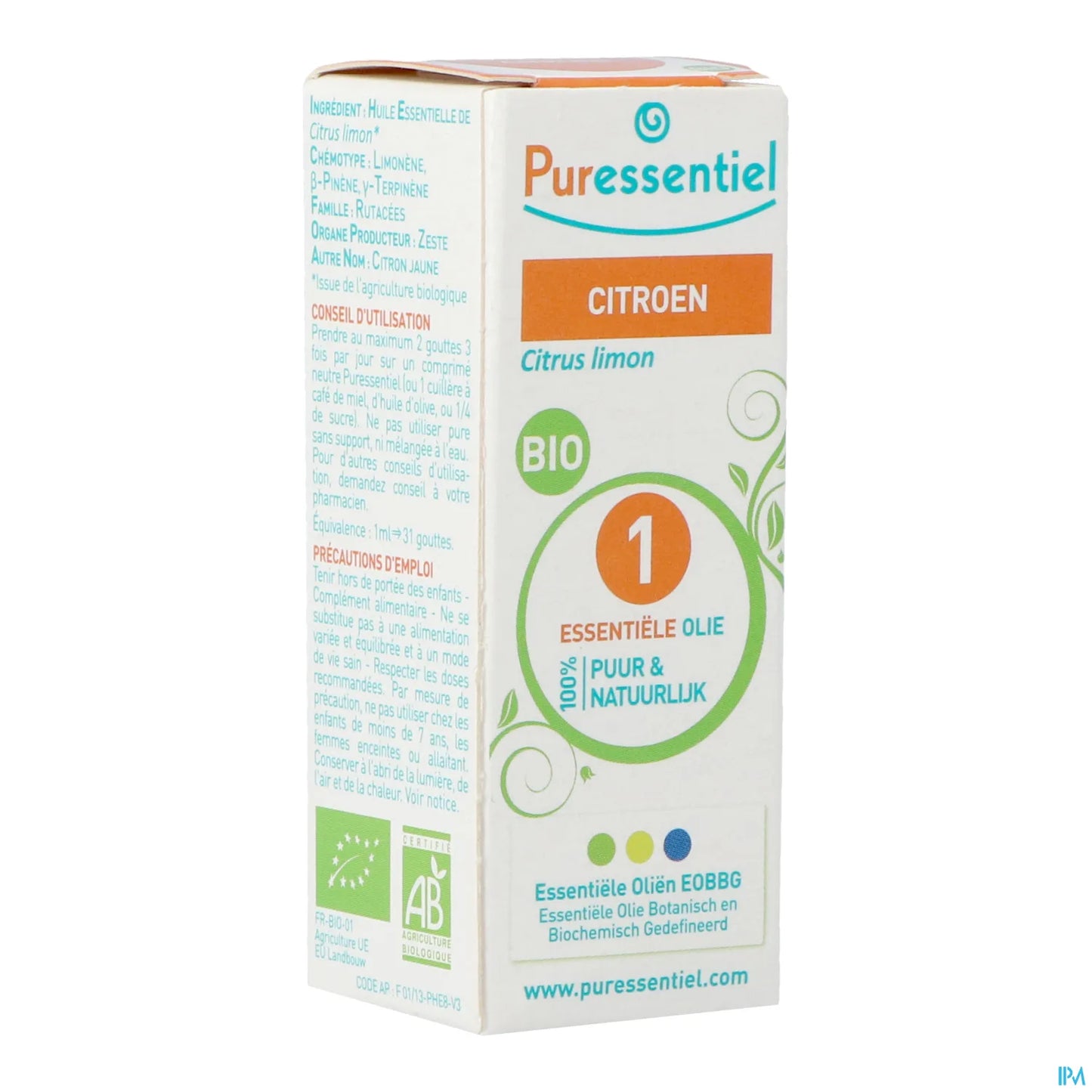 Huile Essentielle Citron Bio 10ml
