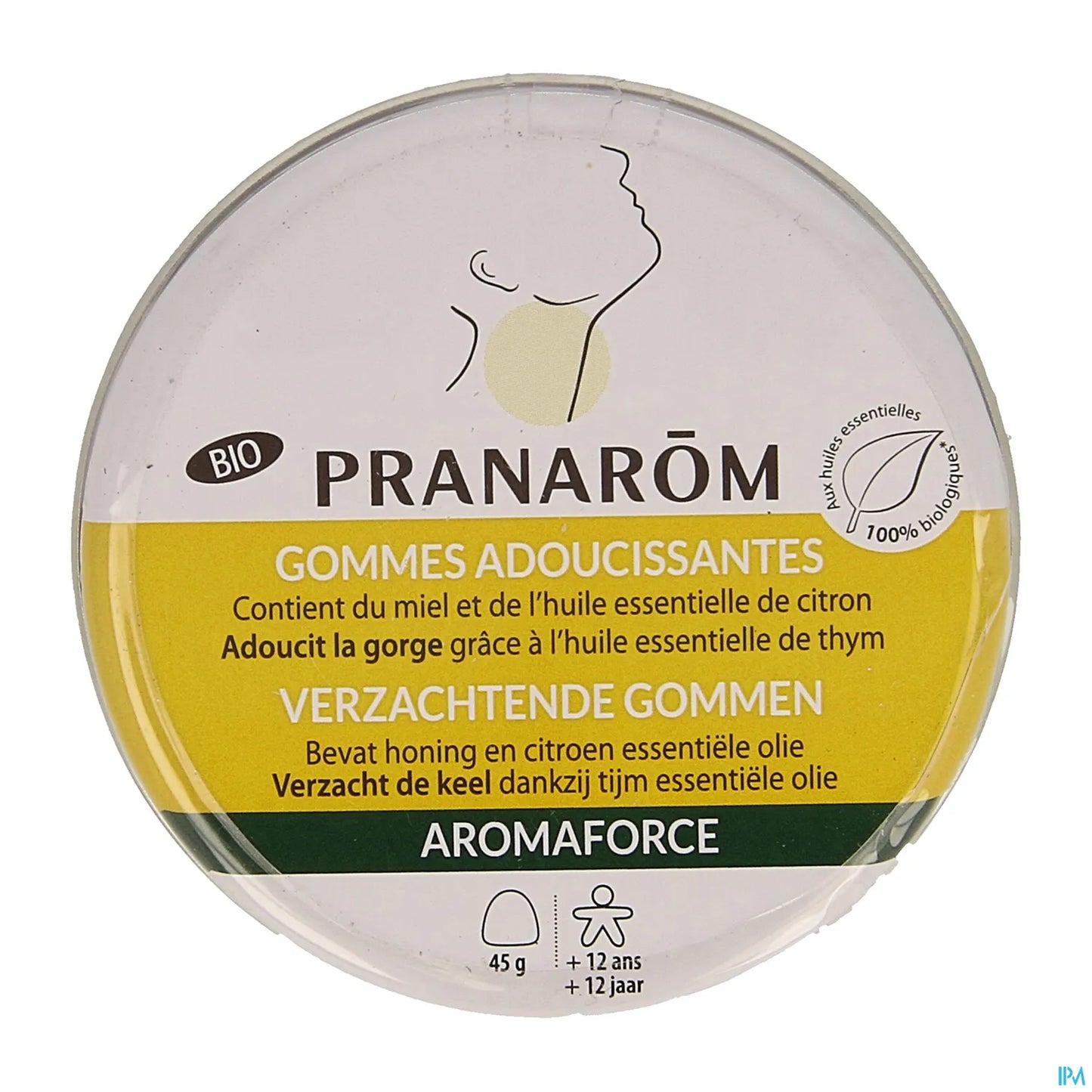Gomme emollienti al miele e limone biologiche Aromaforce 45 g
