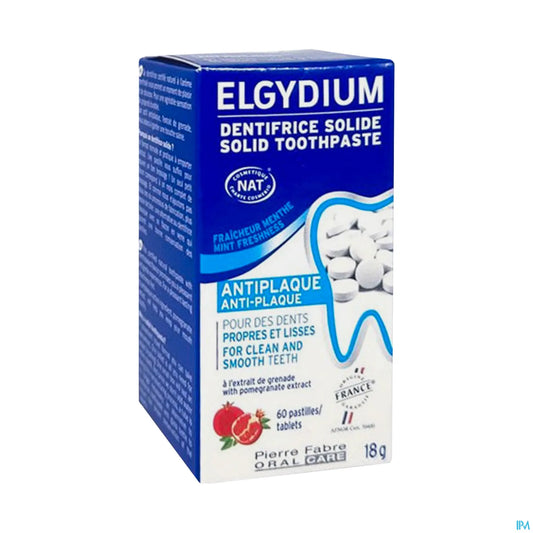 Dentifrice Solide Anti Plaque 60 Comprimés