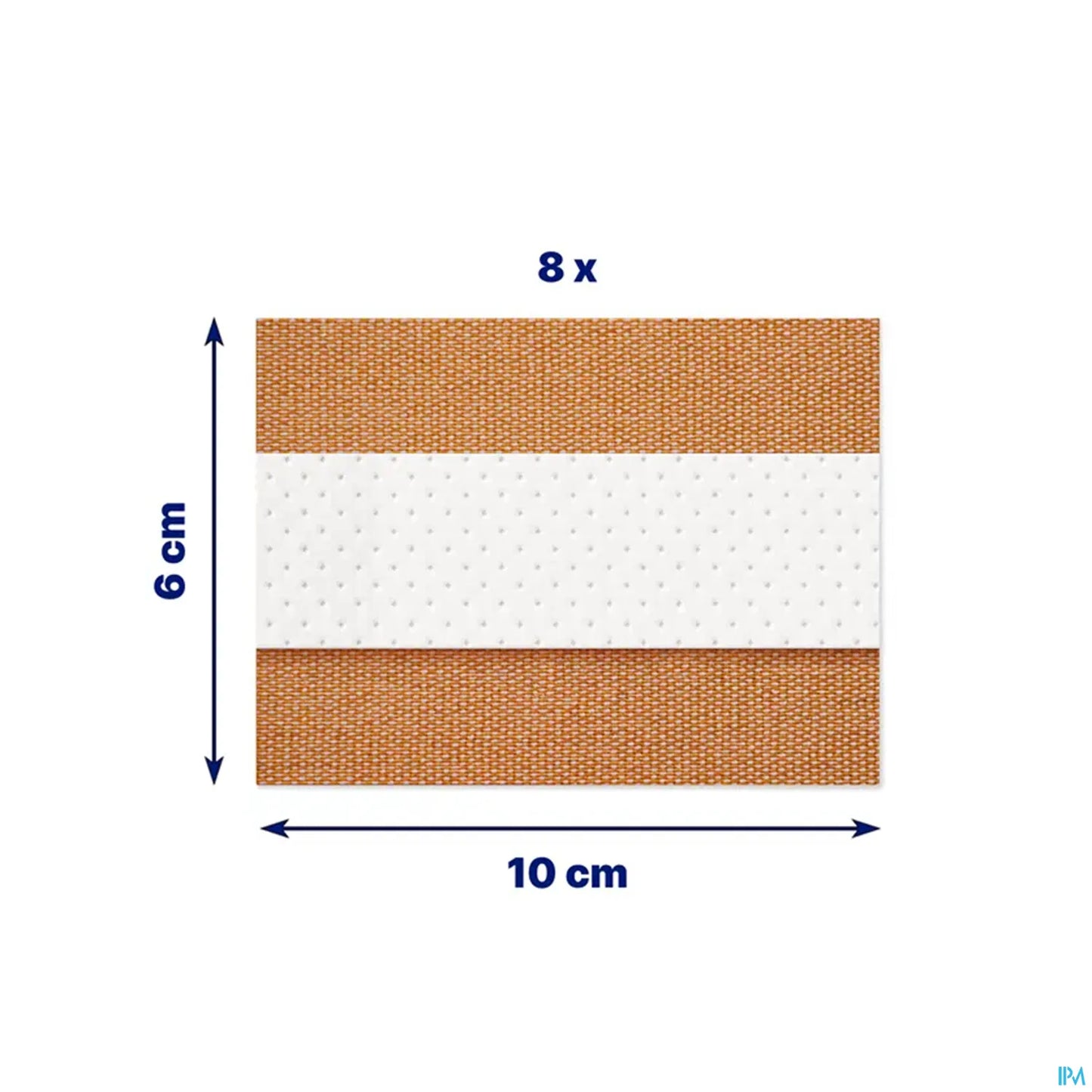 Cerotto impermeabile extra forte 8 strisce 10 cm x 6 cm
