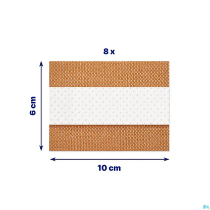 Cerotto impermeabile extra forte 8 strisce 10 cm x 6 cm