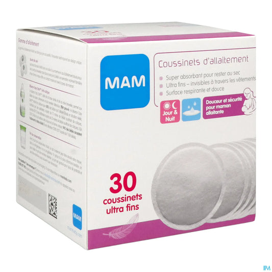 Scatola da 30 assorbenti per l'allattamento ultra assorbenti e adesivi