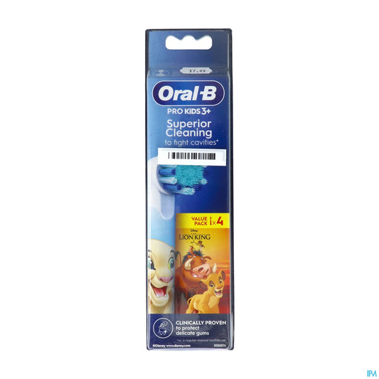 Testine di ricambio Oral-B Kids Lion King, 4 unità