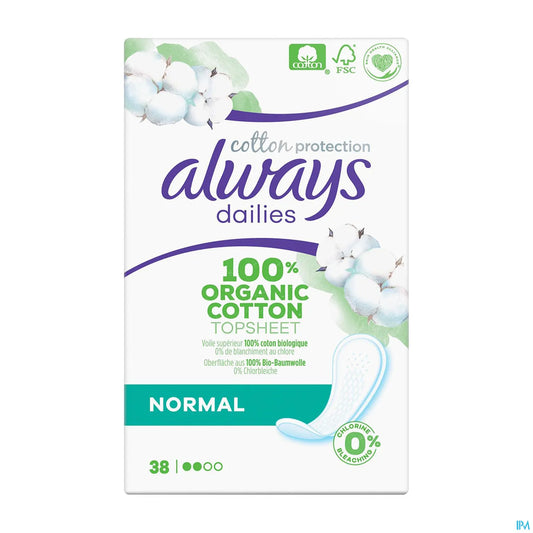Dailies Cotton Protection Normal 38 Protège-Slips