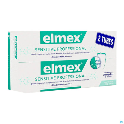 Dentifricio professionale Sensitive Confezione da 2 x 75 ml