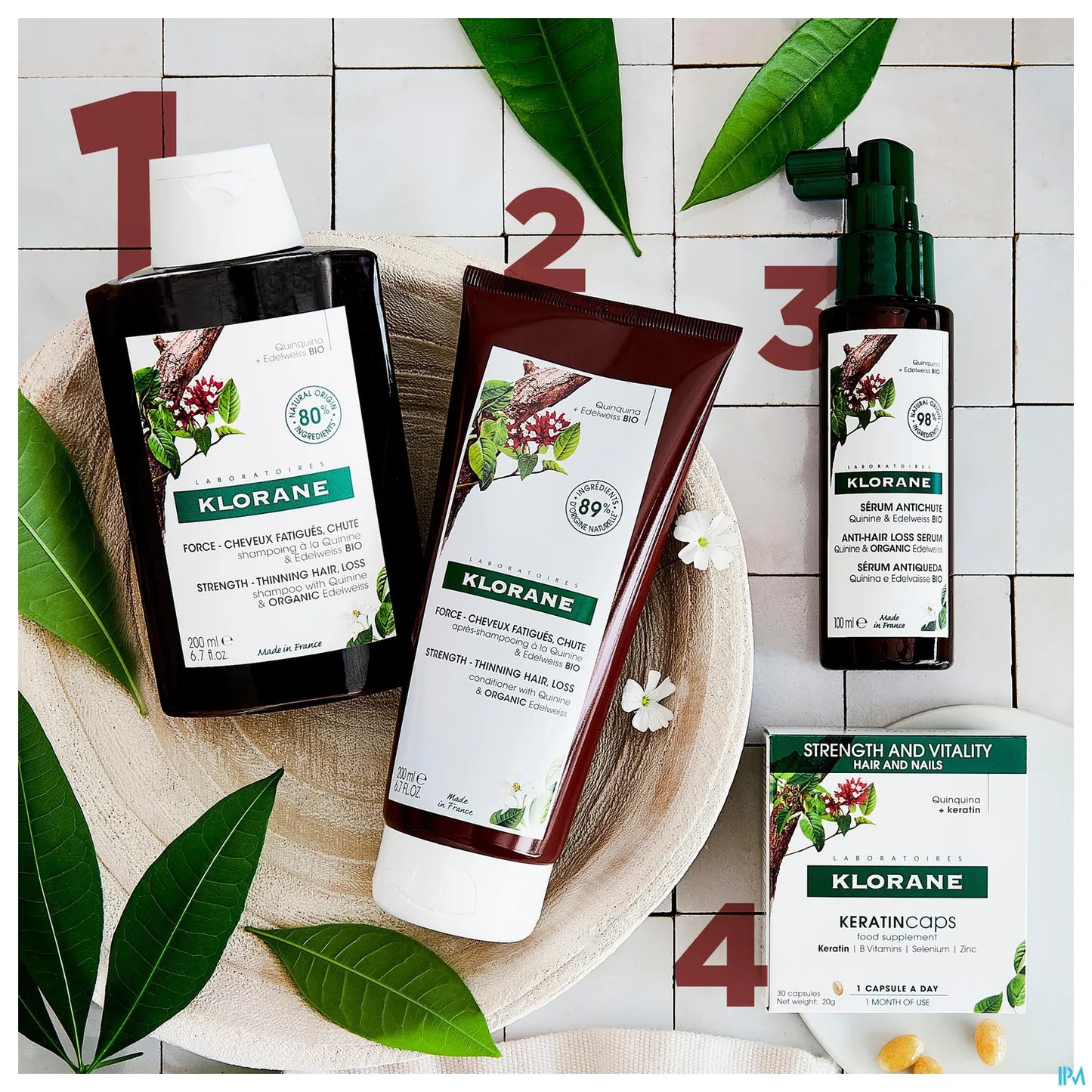 Shampooing à la Quinine et Edelweiss Bio 400ml