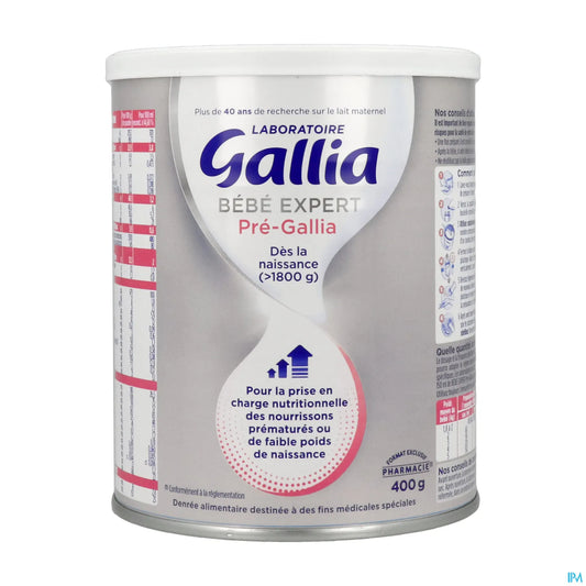 Bébé Expert Pre-Gallia 400g Milk for Premature or Low Weight Infants
