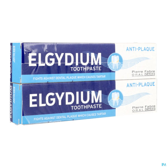 Dentifricio antiplacca confezione da 2 x 75 ml