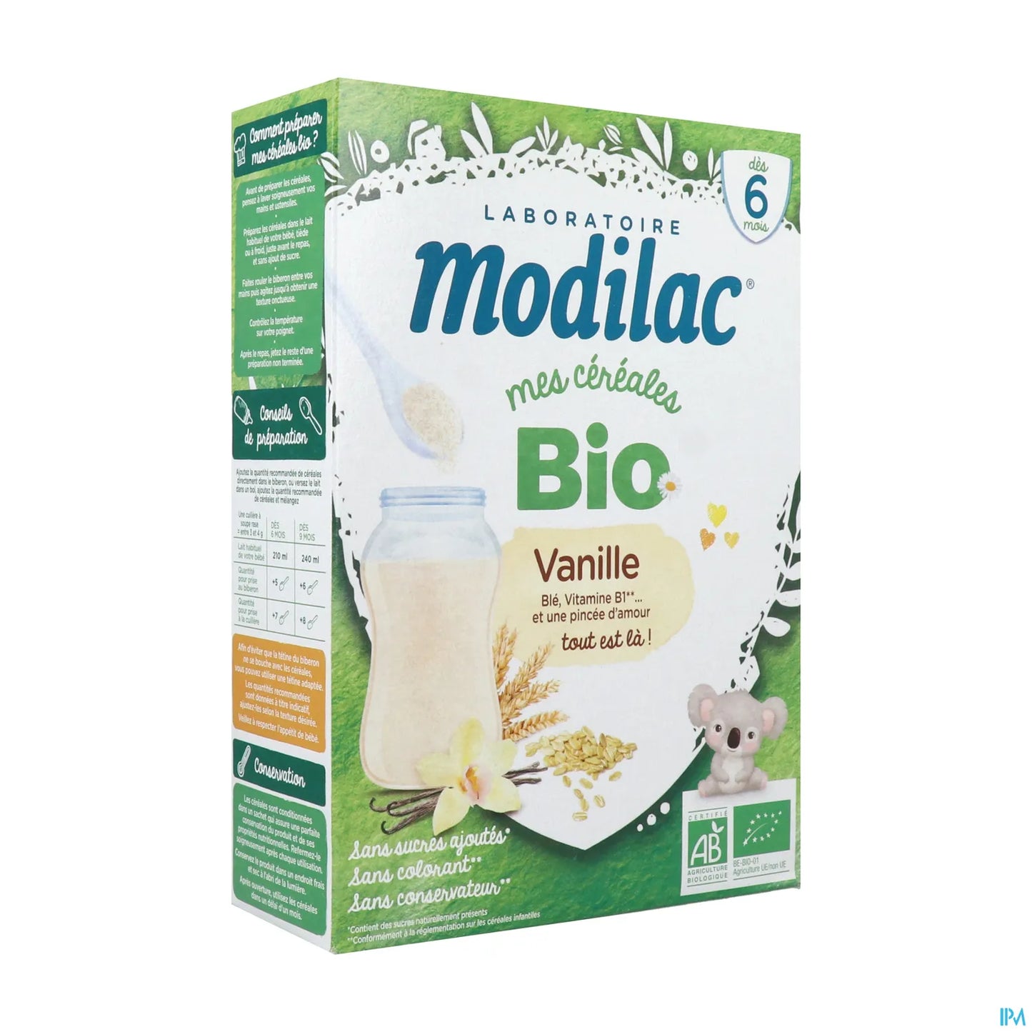 Mes Céréales Bio Dès 6 Mois Vanille 250 g