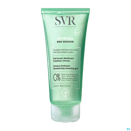 Spirial Déo-Douche Gel Detergente Deodorante 24H 200 ml