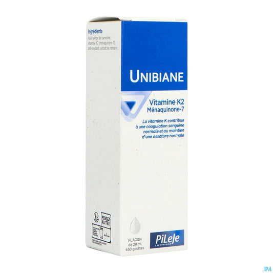 Unibiane Vitamine K2 Ménaquinone-7 Flacon Compte-Gouttes 20ml