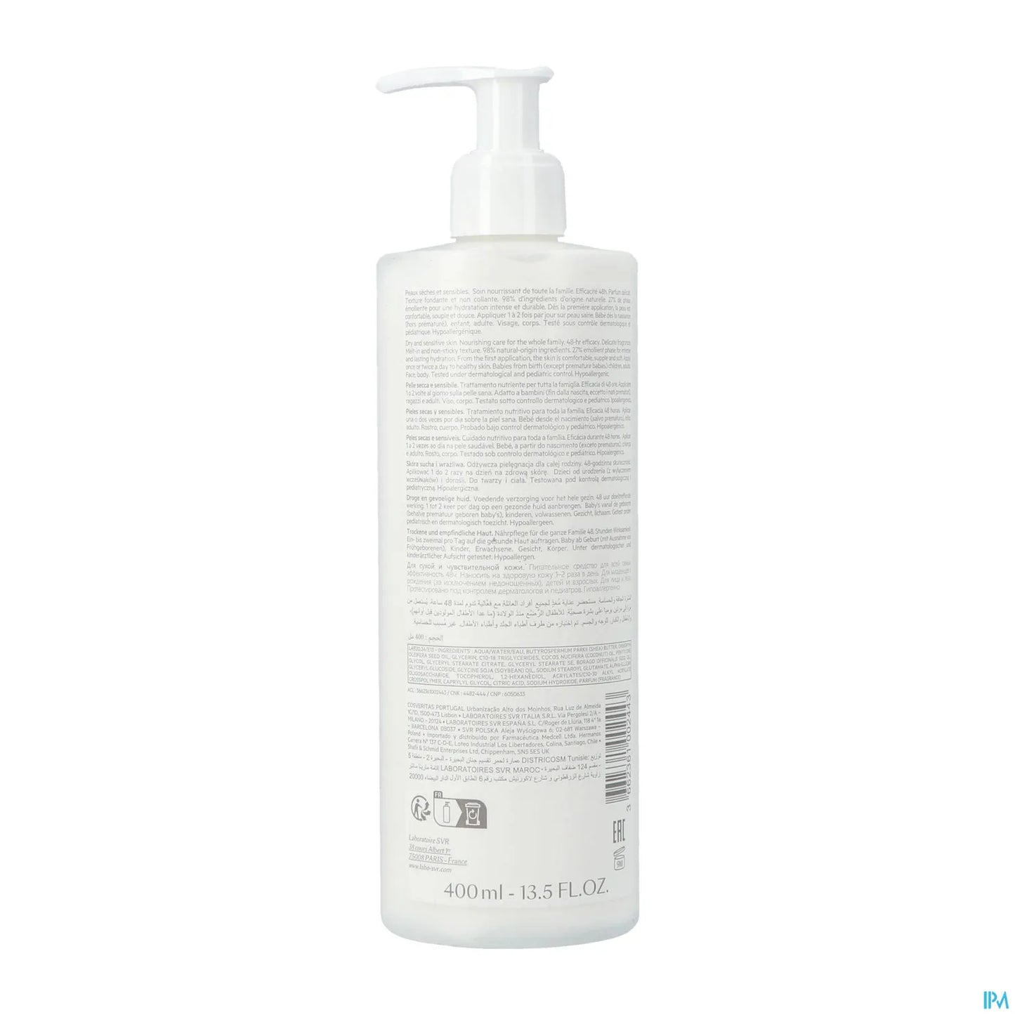Topialyse 48H Crema Nutriente Lenitiva 400ml