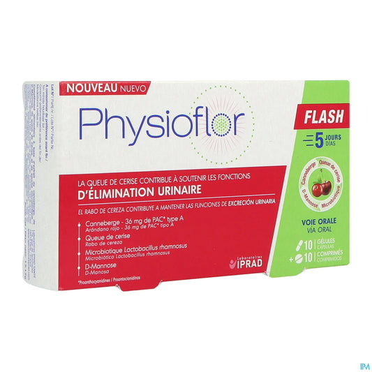 Iprad Sante Physioflor Flash 10 Gélules 10 Comprimés